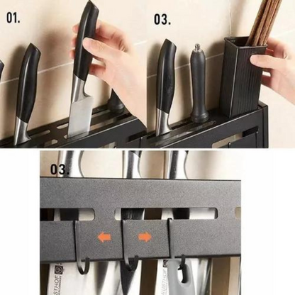 Organizador Utensilios Cubiertos Cuchillos De Pared Cocina