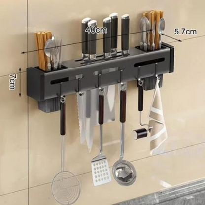 Organizador Utensilios Cubiertos Cuchillos De Pared Cocina